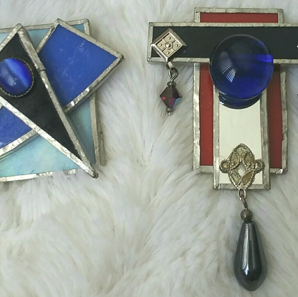 VINTAGE HANDMADE ONE OF A KIND BROOCHES!